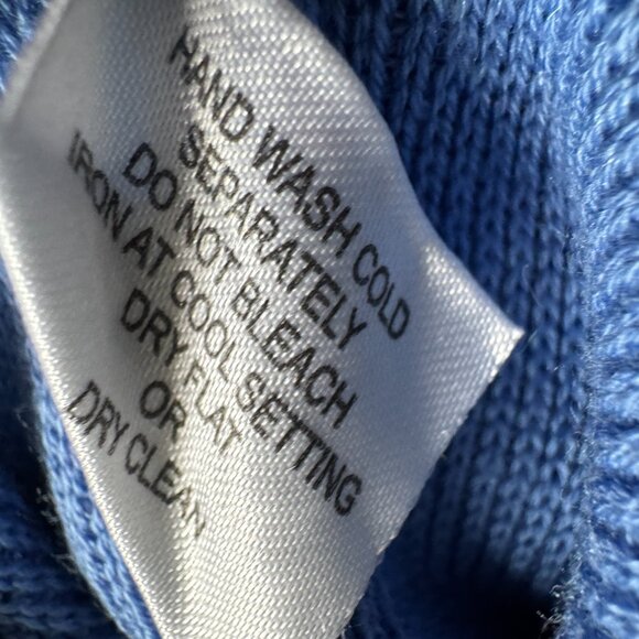 W By Worth Silk Cotton Sweater Sz M Crew Neck Side Zippers Classic Quiet Luxury - Picture 15 of 16